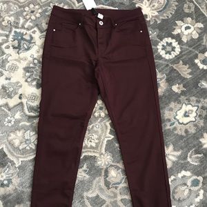 H&M Burgundy Pants